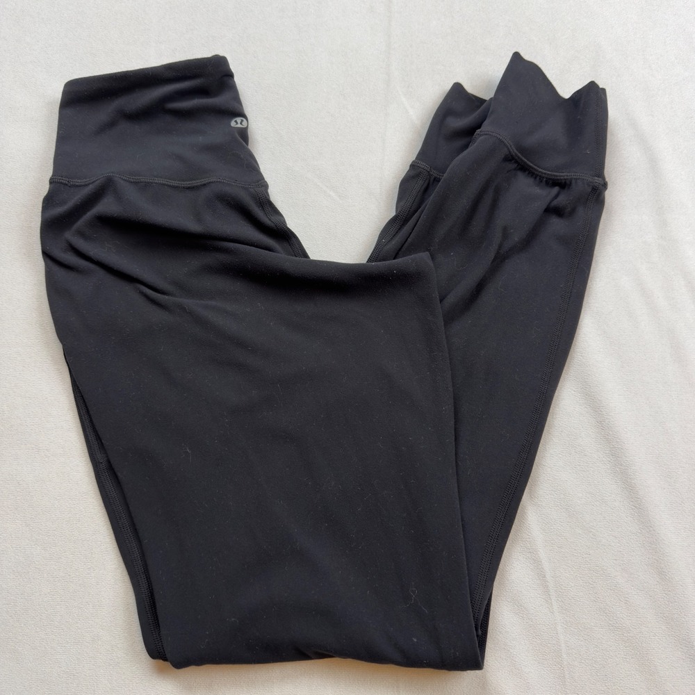 Lululemon Align Jogger 28" Pants Black Size 2 Pockets EUC